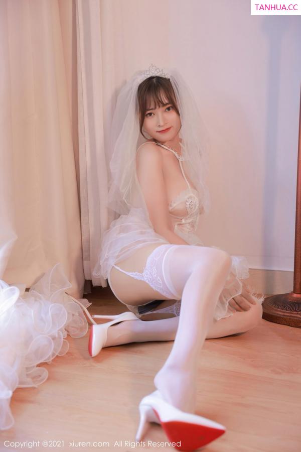 奈沐子  欧派模特奈沐子 唯美动人白色婚纱第16张图片